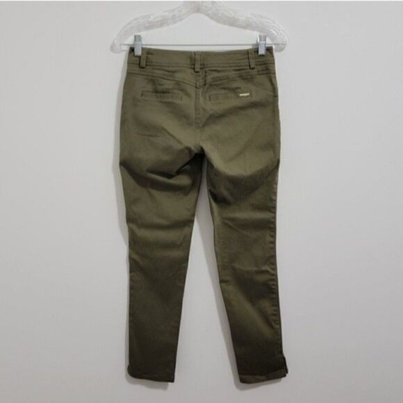 Cache Low Rise Army Green Split Ankle Pants Size 0 - Picture 6 of 9